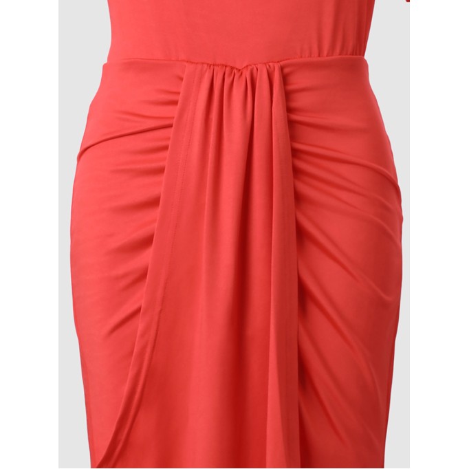 Casual solid color irregular short sleeve dress