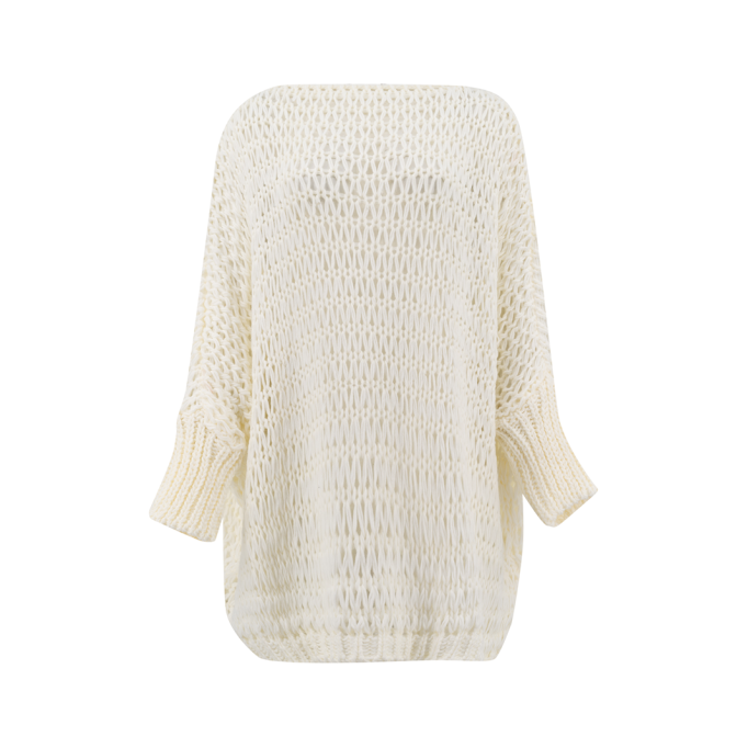 Knit crew neck sweater