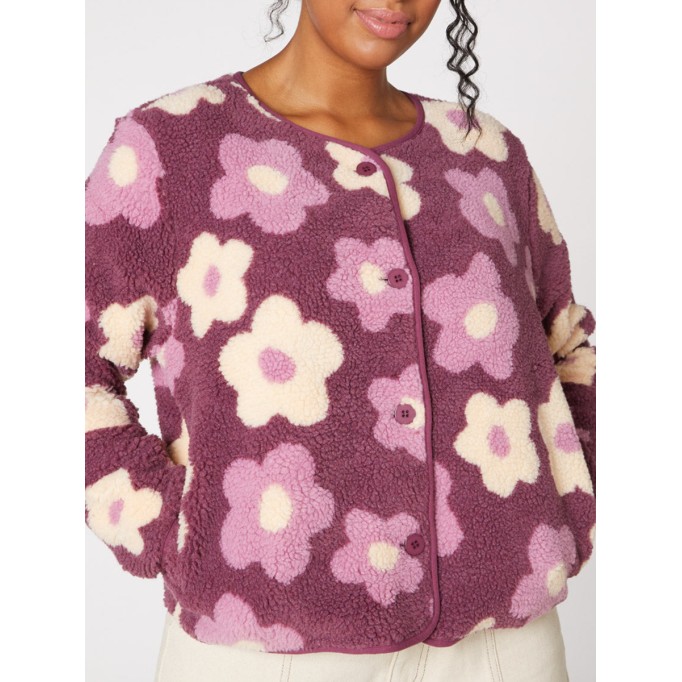 Floral Print Pink Jacket