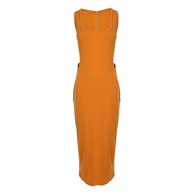 Ladies casual basic sleeveless dress