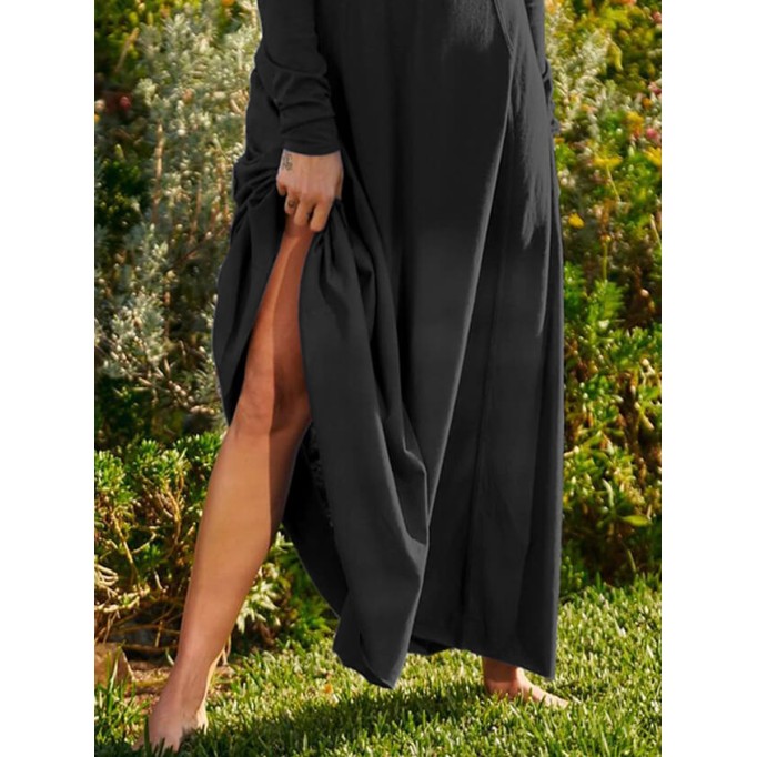 Women Casual Elegant Linen Dress