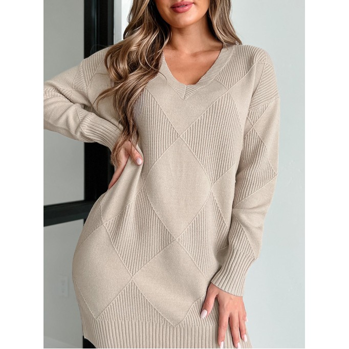 Women Casual Elegant Sweaters Dress