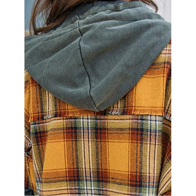 Women's Casual Elegant Plaid Jacket Coat